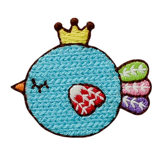 Patch Vogel mit Krone Patch Vogel mit Krone