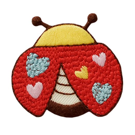Ecusson thermocollant Coccinelle Coeurs