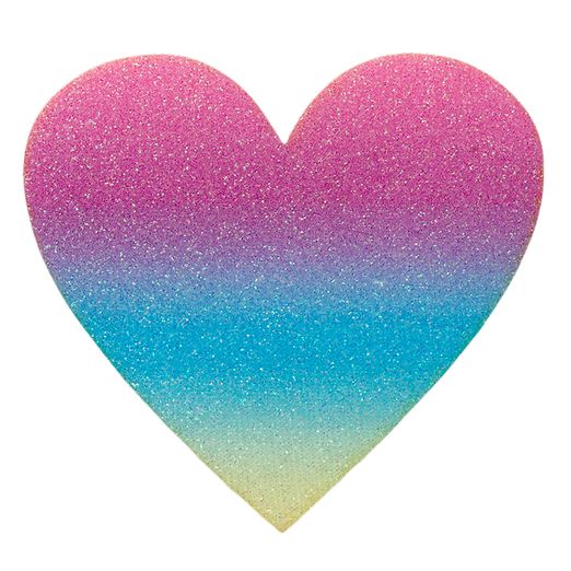 Ecusson thermocollant Cœur scintillant arc-en-ciel Ecusson thermocollant Cœur scintillant arc-en-ciel