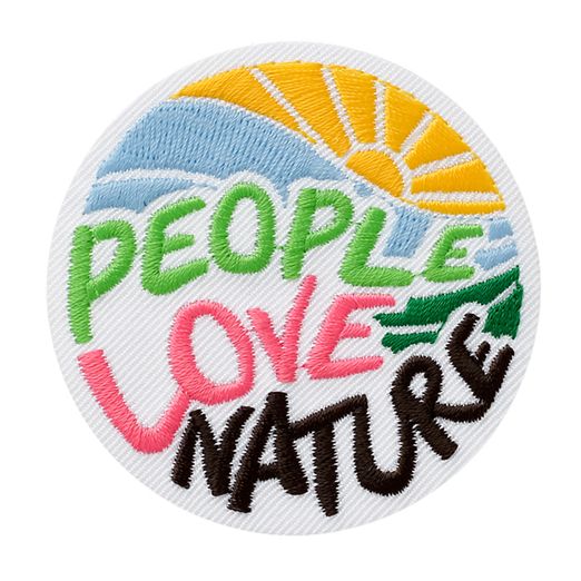Ecusson thermocollant de recyclage People Love