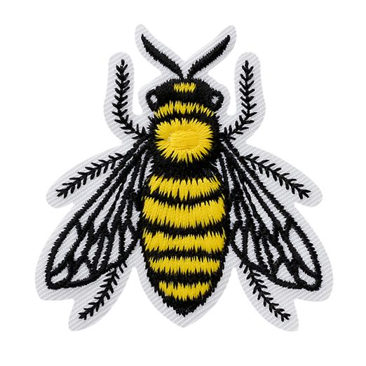Ecusson thermocollant recyclé Abeille