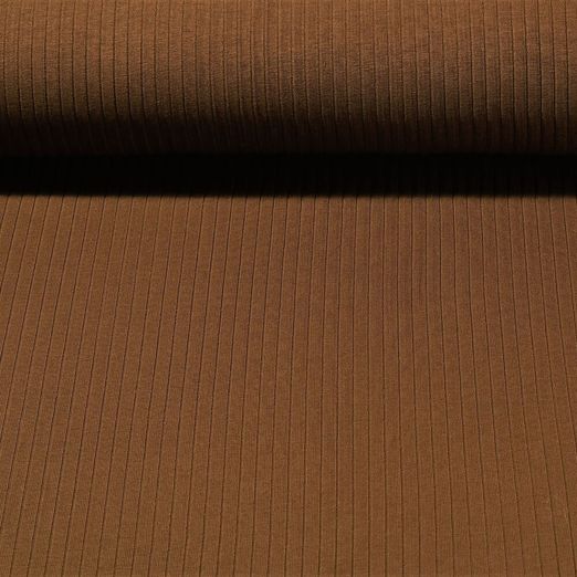Rippjersey Birte - Uni Braun Breitripp