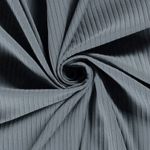 Maglia a coste - tinta unita blu a coste larghe