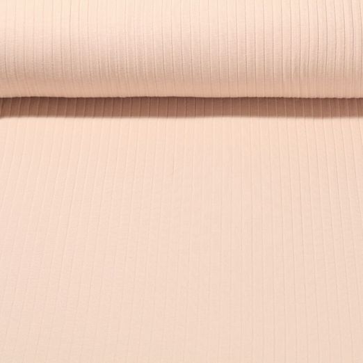 Rippjersey Birte - Uni Beige Breitripp
