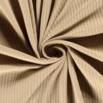 Maglia a coste - tinta unita beige a coste larghe