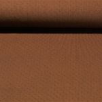 Jersey de coton Margarette - Ajouré Uni Brun