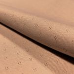 Bomullsjersey – Ajour Enfärgad Sand Bomullsjersey – Ajour Enfärgad Sand