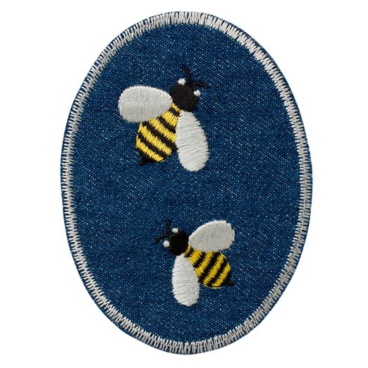 Renfort thermocollant coudes/genoux - Abeilles Renfort thermocollant coudes/genoux - Abeilles
