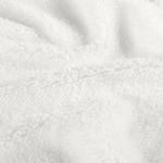 Teddy fleece – jednobarevná offwhite
