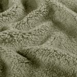 Teddy fleece – jednobarevná olivově zelená