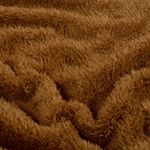 Teddy fleece – jednobarevná hnědá Teddy fleece – jednobarevná hnědá