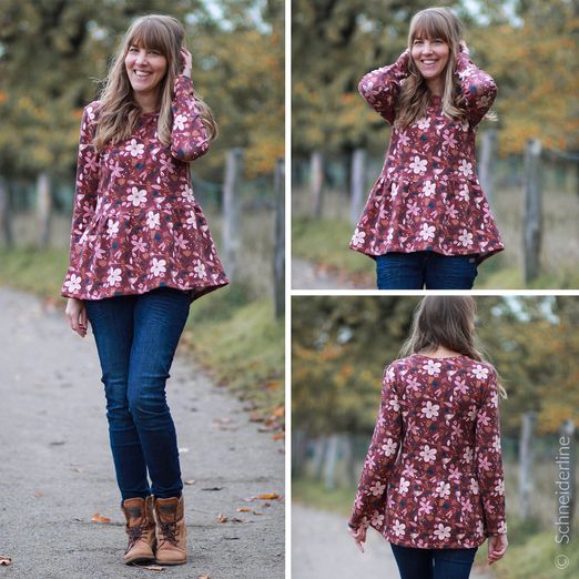 Pullover - Flouncy Hoodie Damen - Schnittmuster eBook