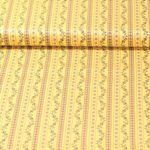 Tissu traditionnel en coton Romantico - Vrilles Jaune