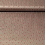 Tissu traditionnel en coton Romantico - Petites fleurs Taupe