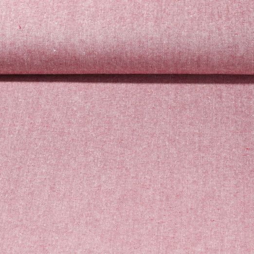 Baumwoll Canvas Beata - Granatrot Melange