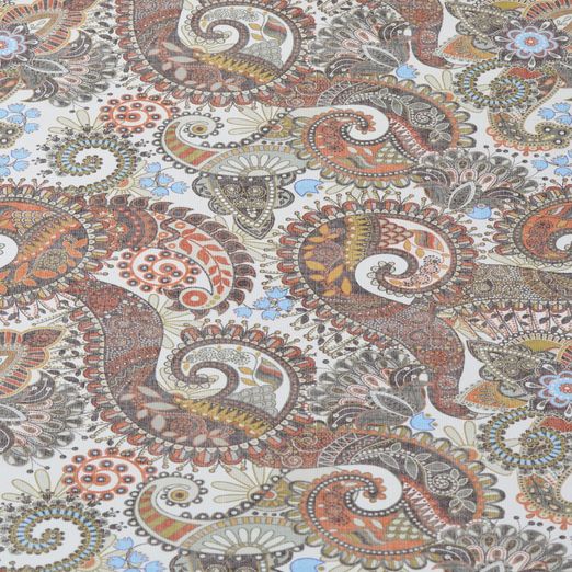 Simili synthétique - Paisley Multicolore - au mètre Simili synthétique - Paisley Multicolore - au mètre