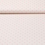 Baumwolle Cretonne - Kleine Punkte Beige Rosa Wash