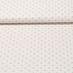 Baumwolle Cretonne - Kleine Punkte Beige Lindgrün Wash