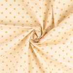 Bomull Cretonne - Små Prickar Beige Brun Wash