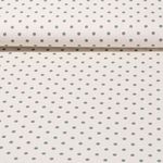 Baumwolle Cretonne - Kleine Punkte Beige Grün Wash