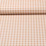 Baumwolle Cretonne - Kariert Beige Sand Wash