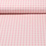 Baumwolle Cretonne - Kariert Beige Rosa Wash