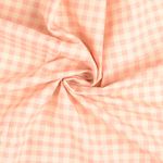Bomull Cretonne - Rutig Beige Rosa Wash