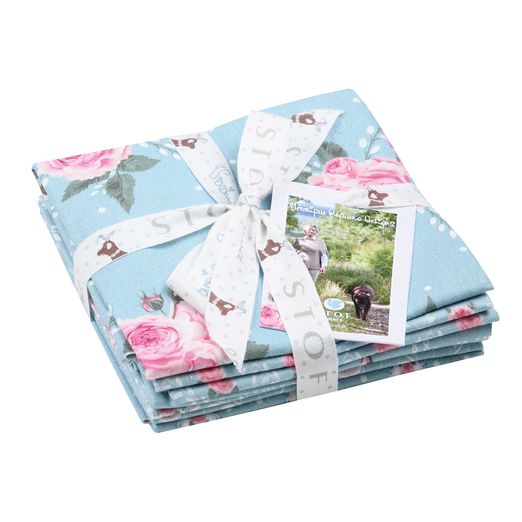 Patchwork und Quiltpaket - 5 x 45x55cm - Kollektion Campagne Chic 002