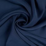 Viskosetwill - Enfärgad marinblå med Tencel-finish