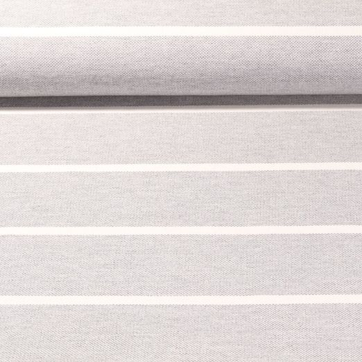 Canevas jacquard Durable Marcel - Rayures Gris Ecru 70mm/10mm