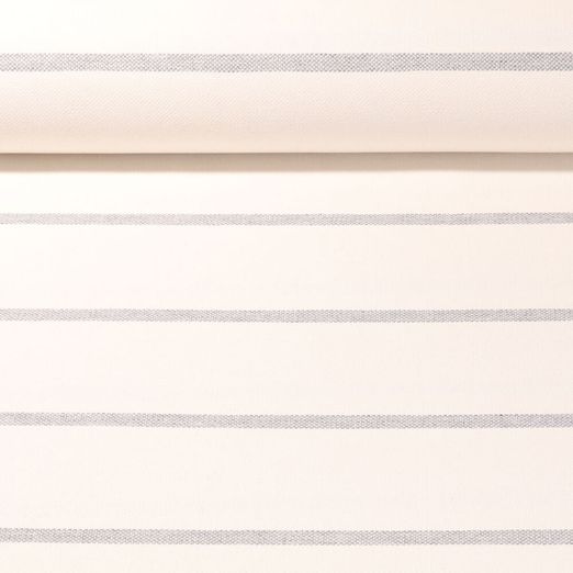 Canevas jacquard Durable Marcel - Rayures Ecru Gris 70mm/10mm