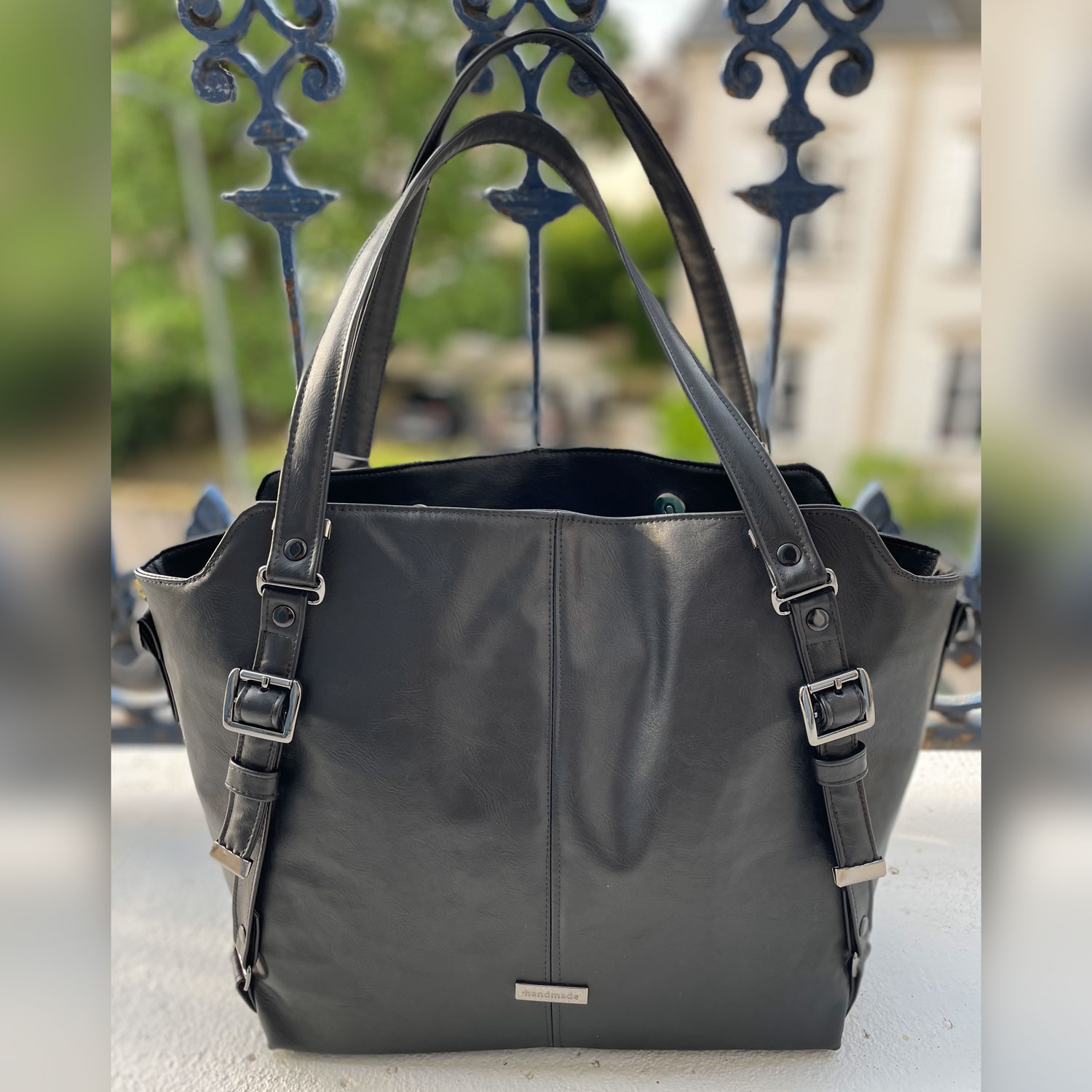 Moonwake Handbag - Kunstleder Vintage Schwarz *Taschenstar*-2 Moonwake Handbag - Kunstleder Vintage Schwarz *Taschenstar*-2