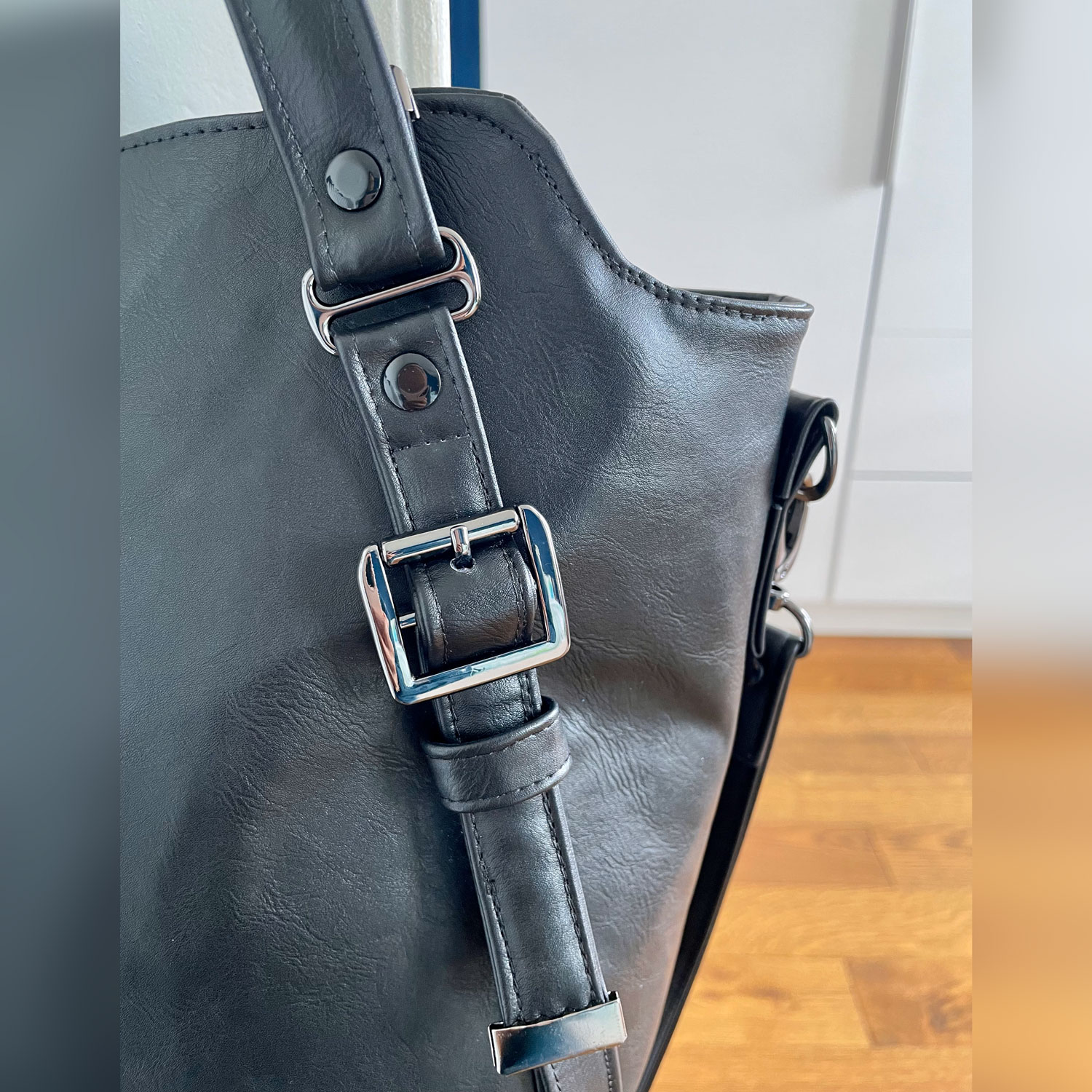 Moonwake Handbag - Kunstleder Vintage Schwarz *Taschenstar*-5 Moonwake Handbag - Kunstleder Vintage Schwarz *Taschenstar*-5