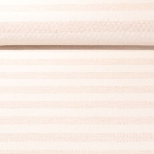 Nachhaltiger Canvas Jacquard Marcel - Blockstreifen Ecru Beige 20mm