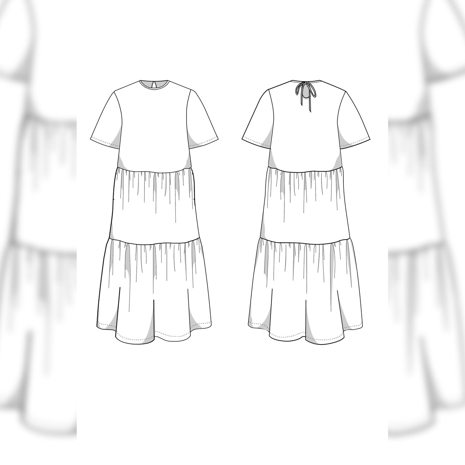 Kleid - The Utah Dress - Schnittmuster eBook-1 Kleid - The Utah Dress - Schnittmuster eBook-1