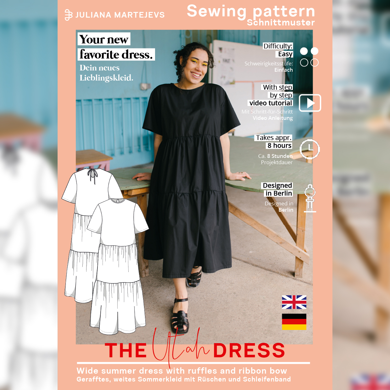 Kleid - The Utah Dress - Schnittmuster eBook-8 Kleid - The Utah Dress - Schnittmuster eBook-8