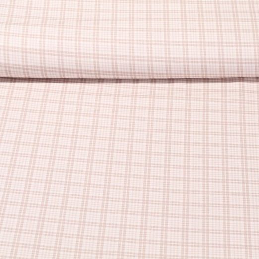 Baumwolle Popeline - Kollektion Campagne Chic Scottish Beige