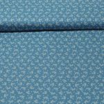 Baumwolle Popeline - Kollektion Campagne Chic Subtil Blau
