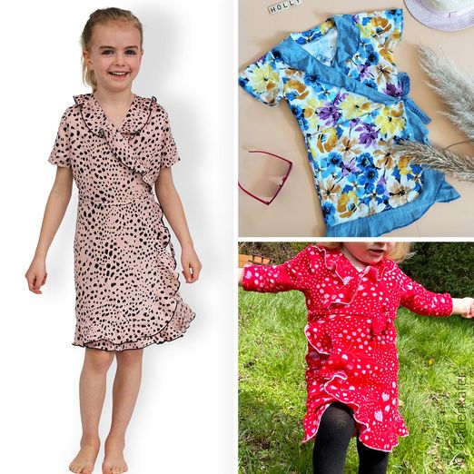 Kleid - Wickelkleid Holly Kinder - Schnittmuster eBook