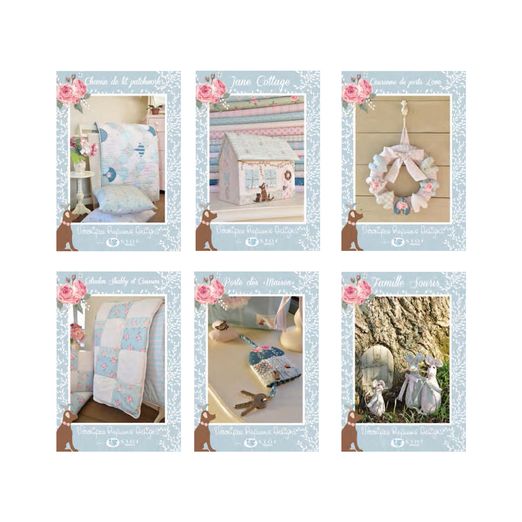 Campagne Chic - 6er Set - Papierschnittmuster Campagne Chic - 6er Set - Papierschnittmuster