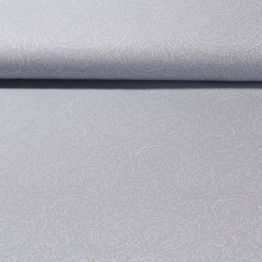 Toile canevas Jacquard Country Soft - Paisley SilberBleu
