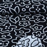 Maglia organica - Hamburger Liebe Easygoing Jacquard Doubleface Nero Ecrù