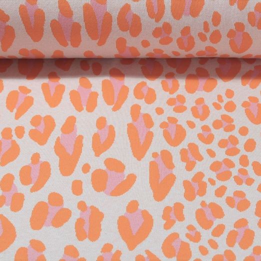 Bio Jersey - Hamburger Liebe Easygoing Safari Jacquard Vanille Orange