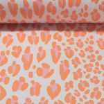 Ekologisk Jersey - Hamburger Liebe Easygoing Safari Jacquard Vanilla Orange
