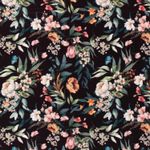 Jersey Sportswear – Digitaltryck Vilda Blommor Svart