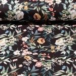 Jersey Sportswear - Impression digitale Fleurs des champs Noir