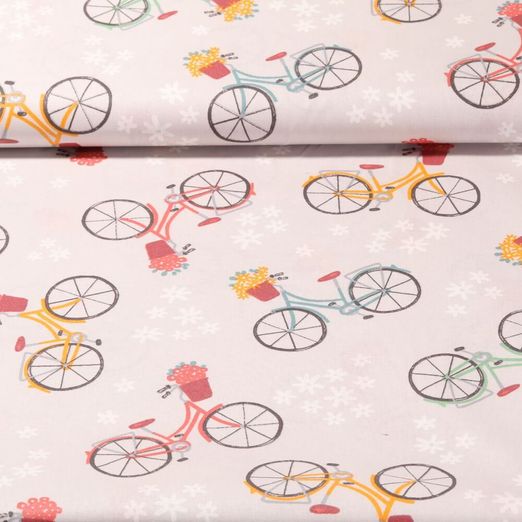 Coton enduit - Vélos Gris clair