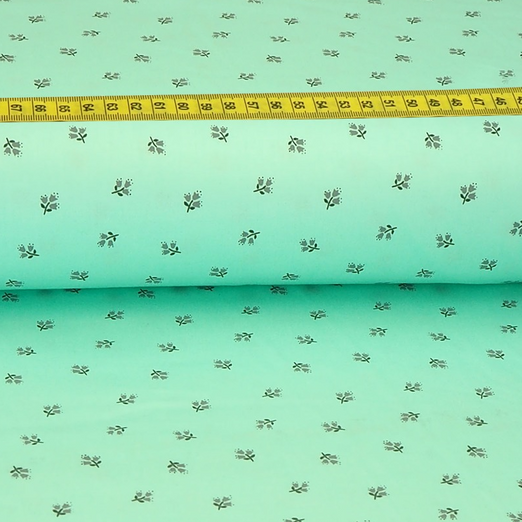 Trachtenstoff - Baumwollsatin Dirndl Design "Moni" Mint Trachtenstoff - Baumwollsatin Dirndl Design "Moni" Mint