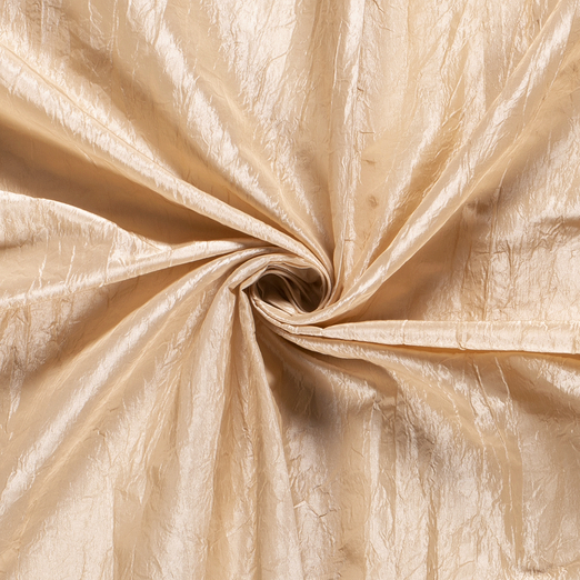Taftstoff Crashed Uni Beige Taftstoff Crashed Uni Beige