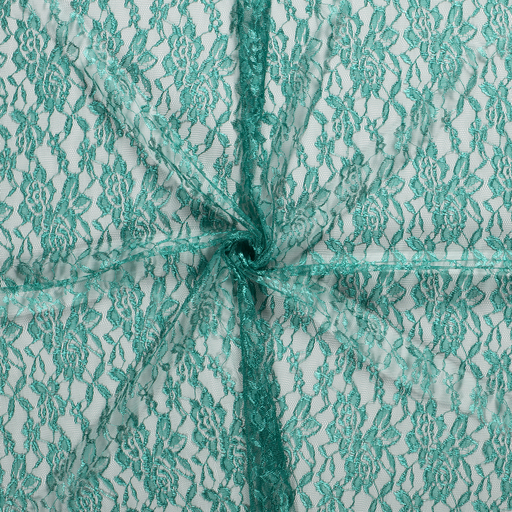 Spitzenstoff Flower Uni Grün Spitzenstoff Flower Uni Grün